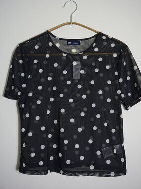 NWT GAP mesh polka dot t-shirt, size medium